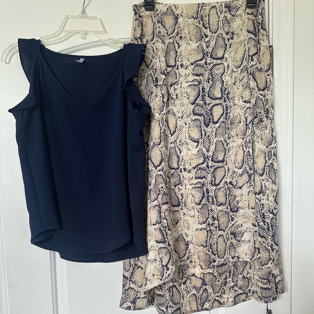 Skirt and top